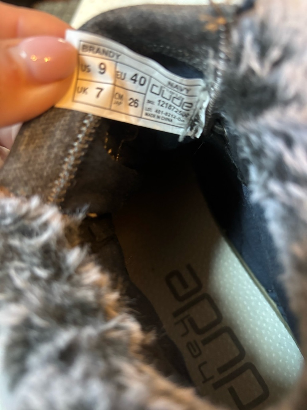Hey Dude Brandy Women's Winter Boots Grey Size 9 Faux Fur Lined - Picture 5 of 7